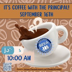 coffee with the principle flyer